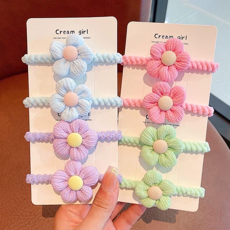 Children's rubber band women's hair do not hurt flower headband girls baby high stretch durable rubber band headband thumbnail