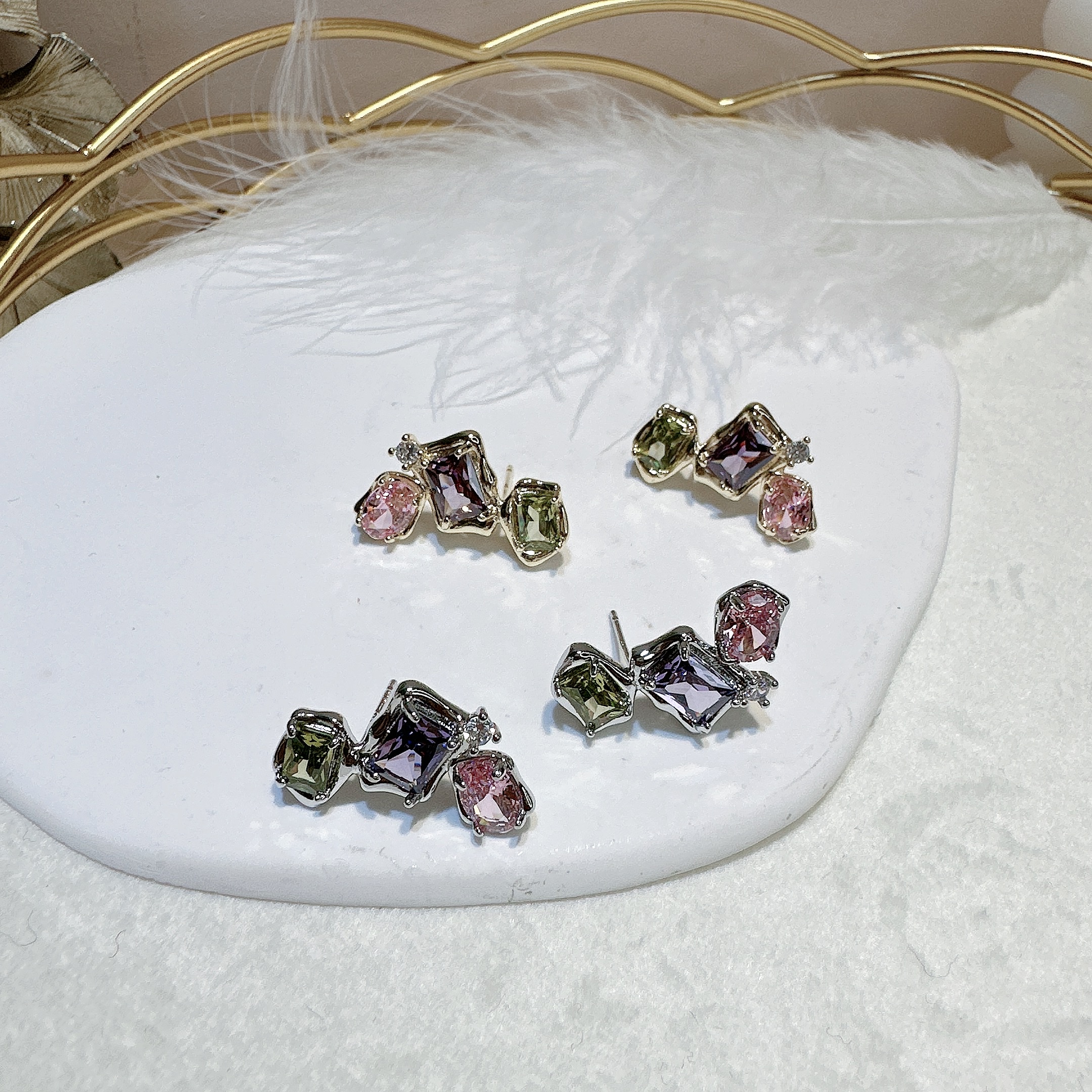 Korean Version Y2k Series Earrings Stud Fashion Specification drawing