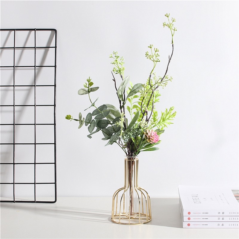 Nordic Creative Simple Light Luxury Hydroponic Small Vase Decoration Ins Wind Network Red Living Room Dry Flower Arrangement Flower Table Decoration details Picture