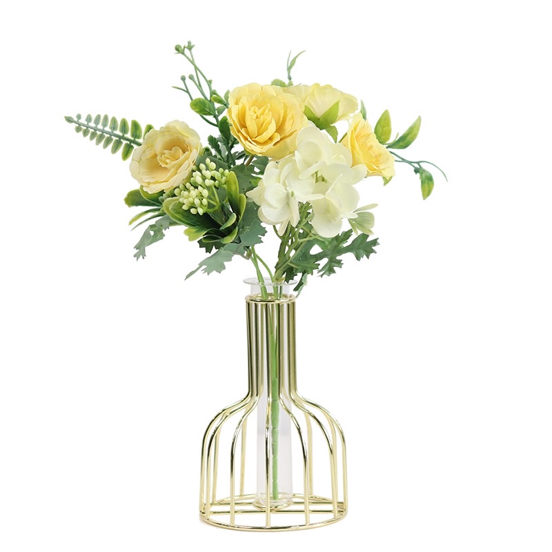 Nordic Creative Simple Light Luxury Hydroponic Small Vase Decoration Ins Wind Network Red Living Room Dry Flower Arrangement Flower Table Decoration Item Picture