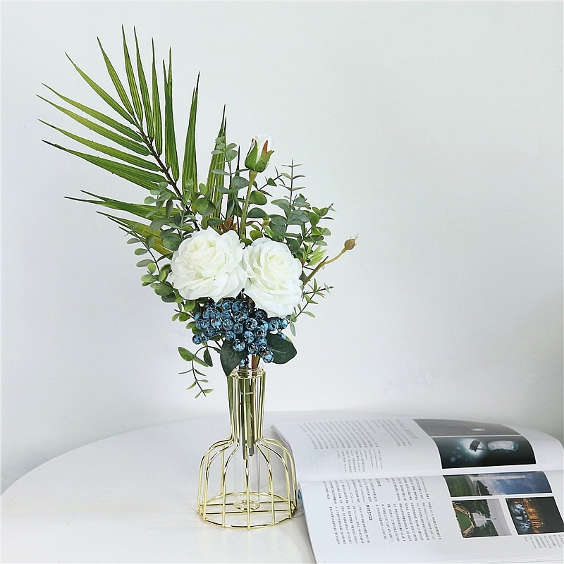 Nordic Creative Simple Light Luxury Hydroponic Small Vase Decoration Ins Wind Network Red Living Room Dry Flower Arrangement Flower Table Decoration Specification drawing