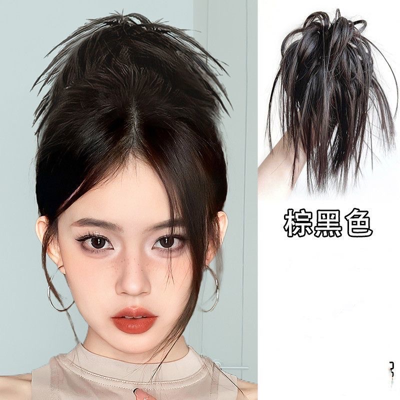 Chicken Nest Bun Hair Wig Grab Hot Girl Headdress Hair Bag Lazy Man Fluffy Updo Magic Shark Clip Fake Hair Band Application Scenario
