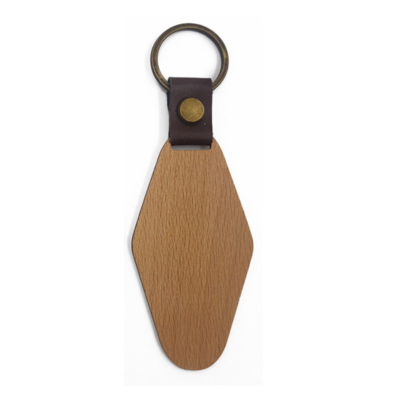 Key Chain Wooden Key Chain Wooden Key Chain Advertising Gift Key Chain Business Key Chain Cross-Border Item Picture