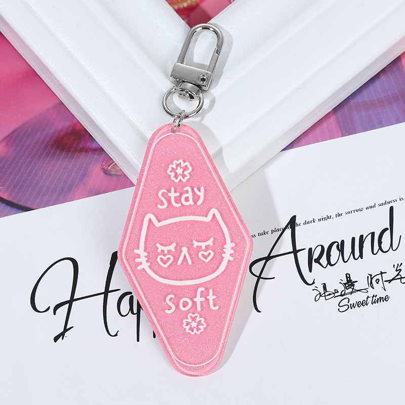 Key Chain Acrylic Pendant Perspex Printed Key Chain Custom Gift Application Scenario
