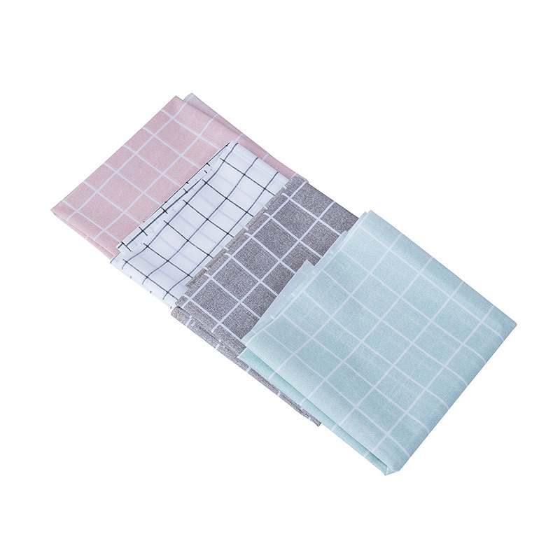 White Checkered Tablecloth Size 137*183Cm, 8 Wire Thick Thicker Peva Checkered Tablecloth Optional Color Can Be Mixed Specification drawing