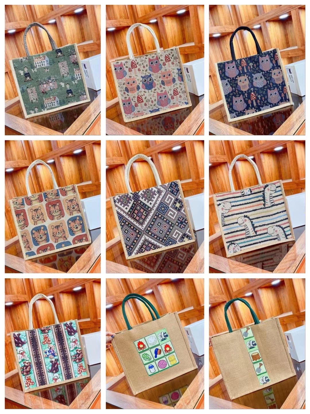 New Trend Cotton, Linen And Canvas Portable Shopping Leisure Large Capacity Multi-Functional Bag Application Scenario