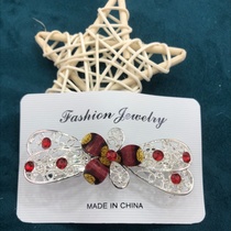 8 cm alloy spring clip cross clip hair clip Silver Plexiglass material accessories