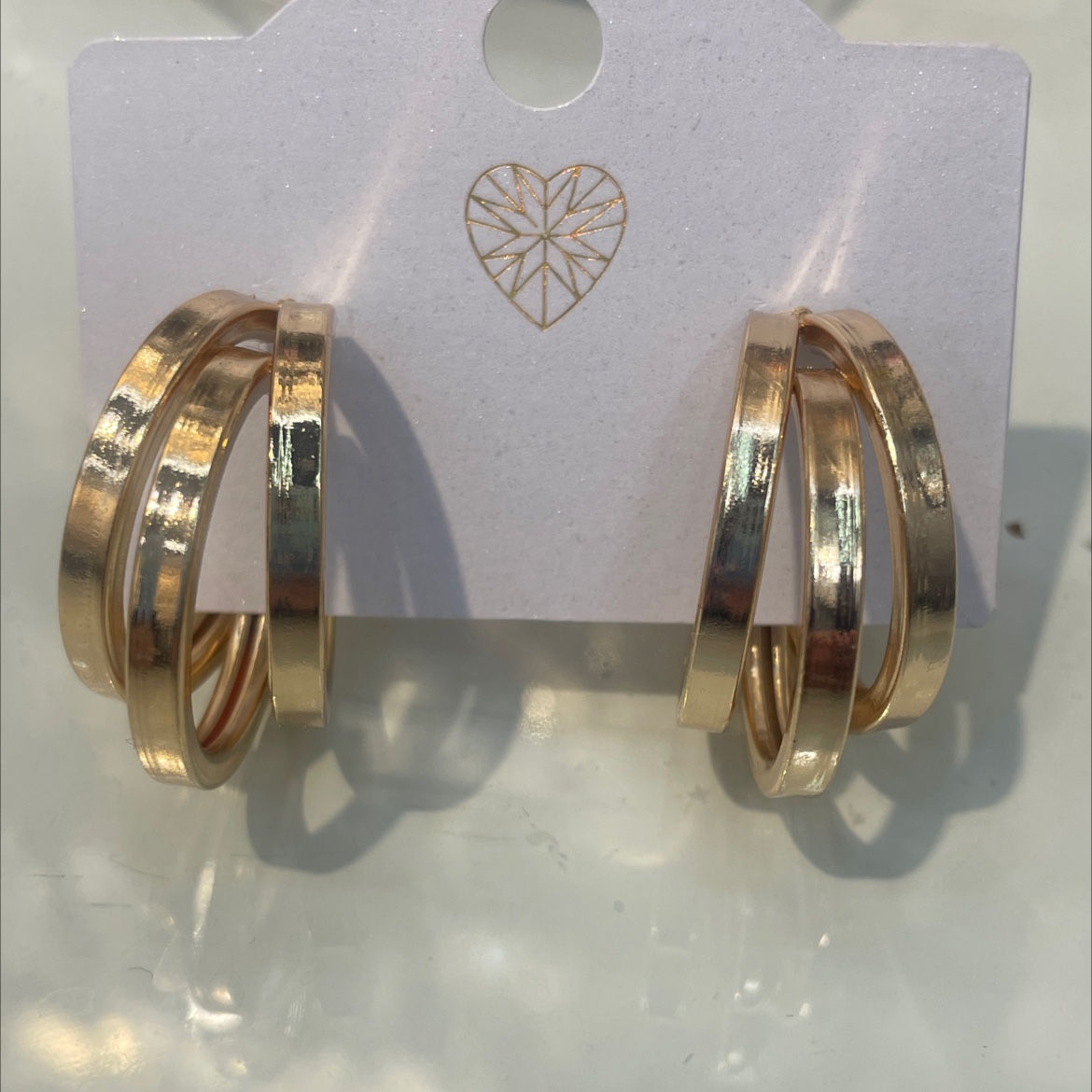 Sansheng III hoop earrings explosive fashion all-match beautiful jewelry 4385-100