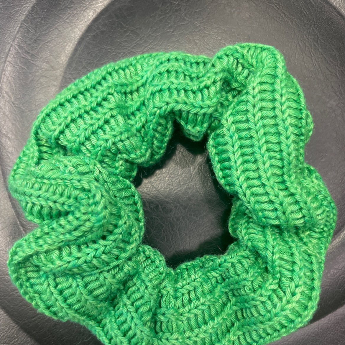 Candy-Colored Waffle Colon Loop Headband Knitted Scrunchie Japanese And Korean Basic Hair Accessories Specification drawing