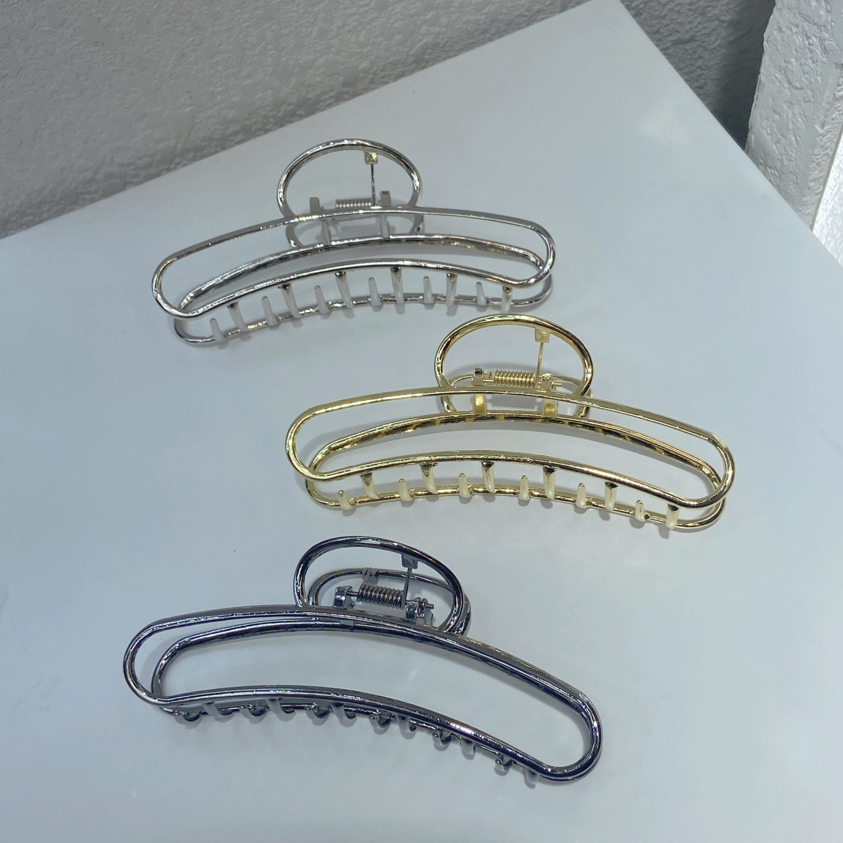 Rectangular Alloy Large Sandfish Clip details Picture