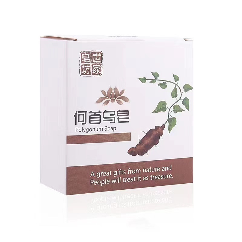 Polygonum Multiflorum Shampoo Soap 100G Shampoo Essential Oil Soap Black Thick Hair Smooth Specification drawing