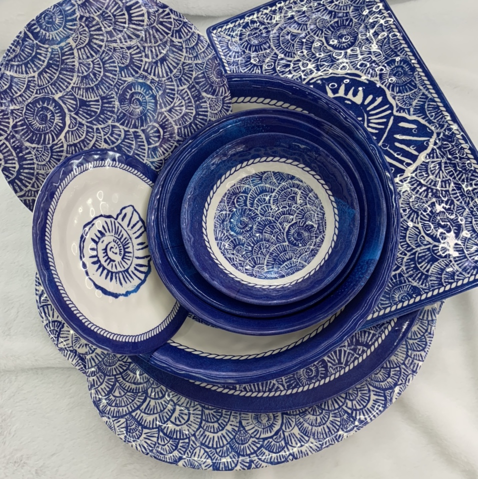 Melamine dinnerware set new design factory wholesale  thumbnail