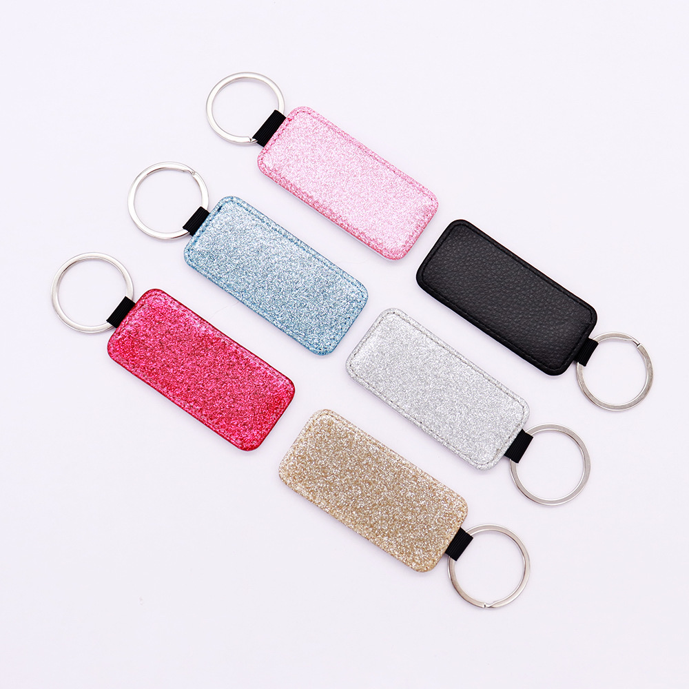 Thermal Sublimation Pu Leather Thermal Transfer Advertising Bag Edge Key Chain Jewelry Diy Source Manufacturers Blank Promotional Activities Application Scenario