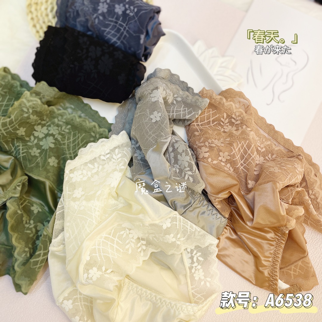 Magic Box Mystery lace satin court style high Fanny pack hip panties for women