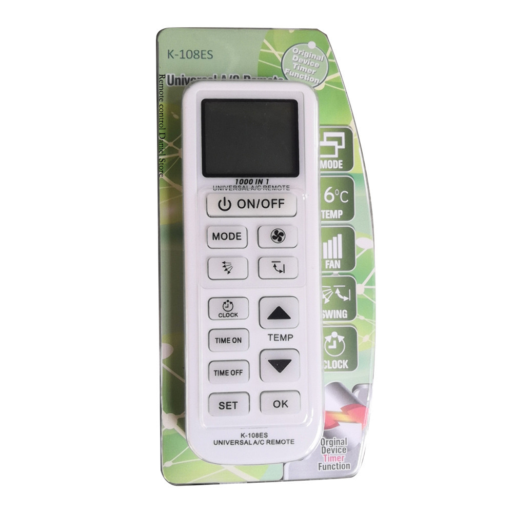 The K-108ES universal air conditioner remote control can be used directly without any Settings and is factory direct sales