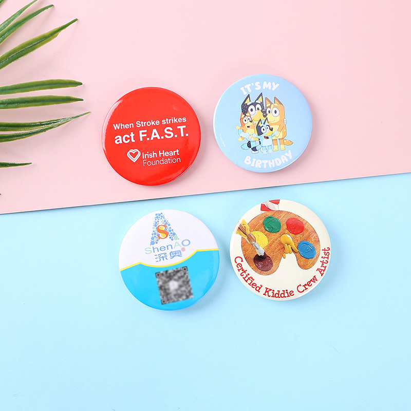 High Quality Tinplate Badge Gift Micro Badge Promotion Badge Diy Hanging Card Badge 3D Printing Consumables School Badge Button Item Picture