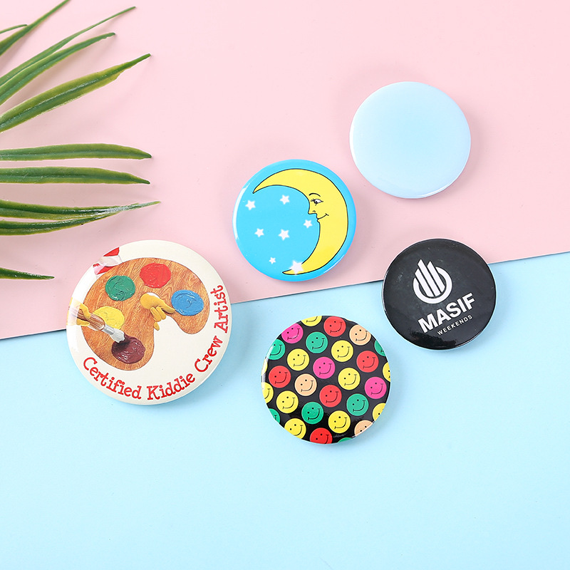 High Quality Tinplate Badge Gift Micro Badge Promotion Badge Diy Hanging Card Badge 3D Printing Consumables School Badge Button Application Scenario