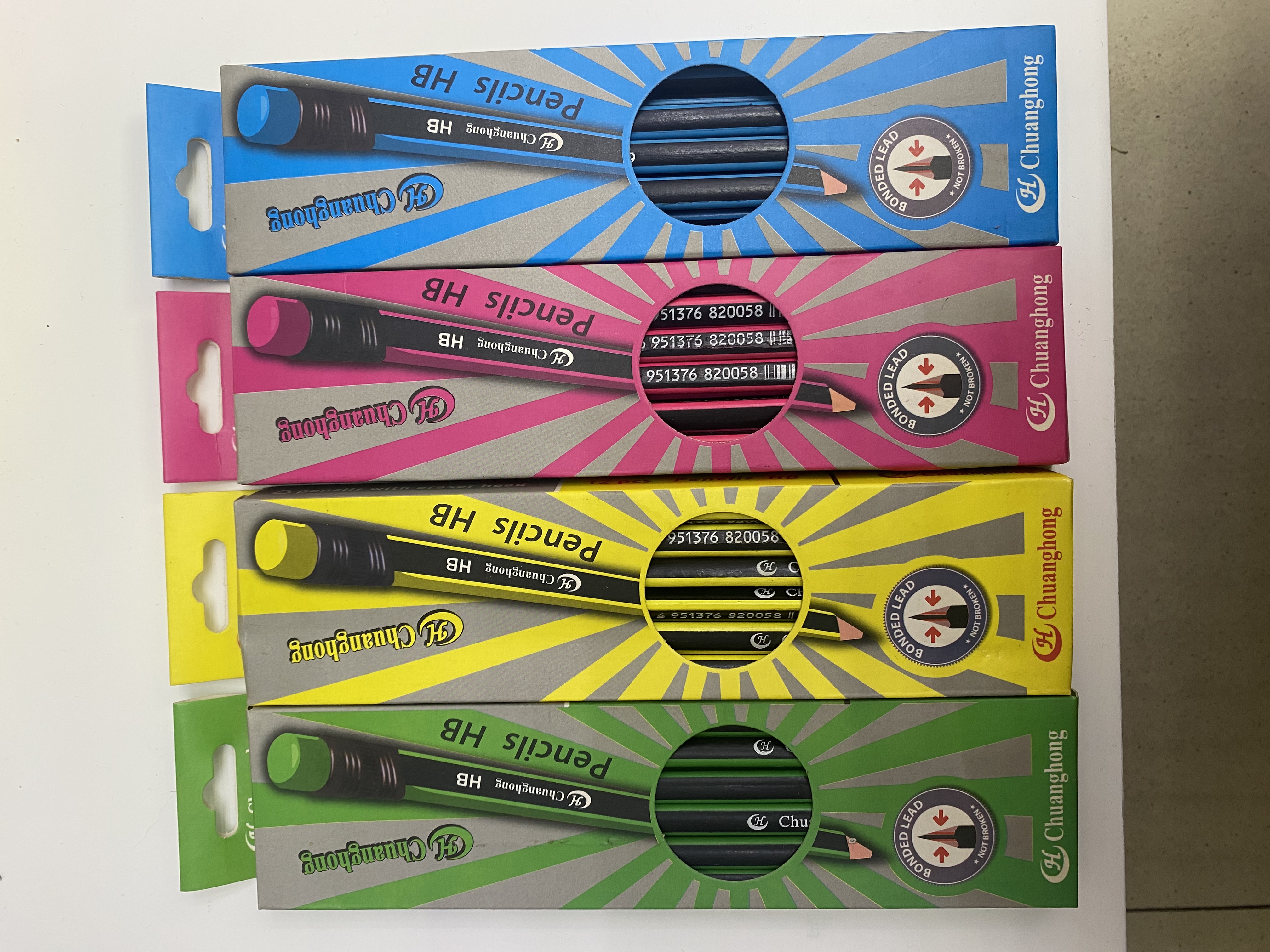 Tianbo Stationery Hb Draw Strip Wooden Pencil Foreign Trade Pencil Wholesale Students Special