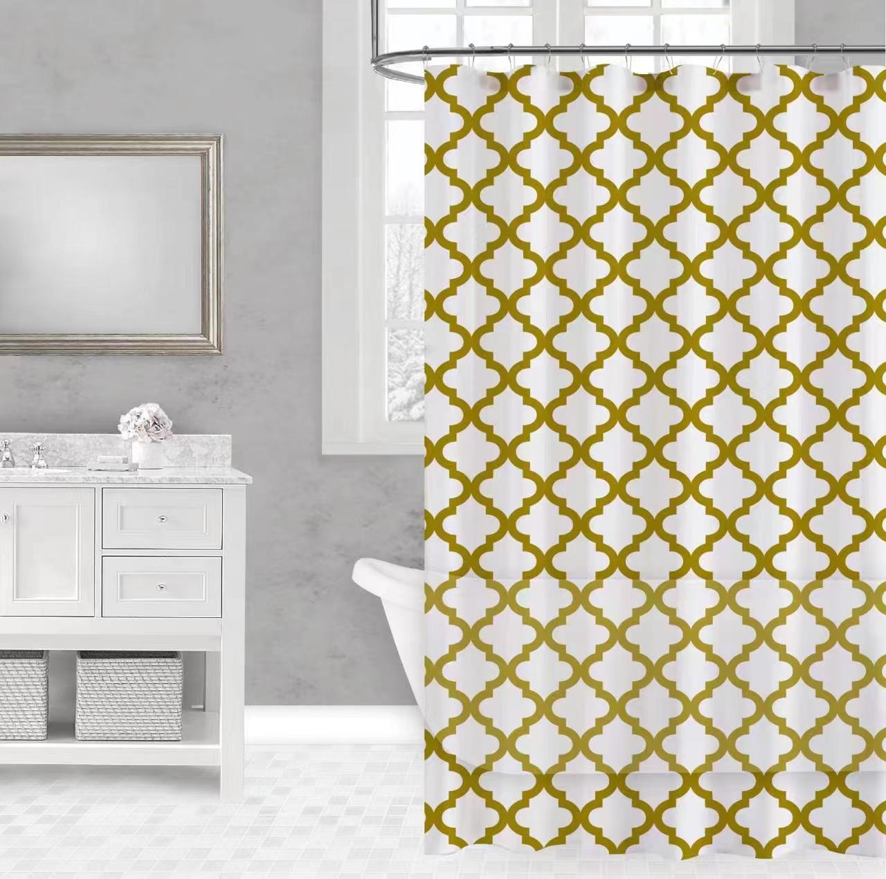 Peva Shower Curtain Size 178*183Cm Thickness 10 Silk