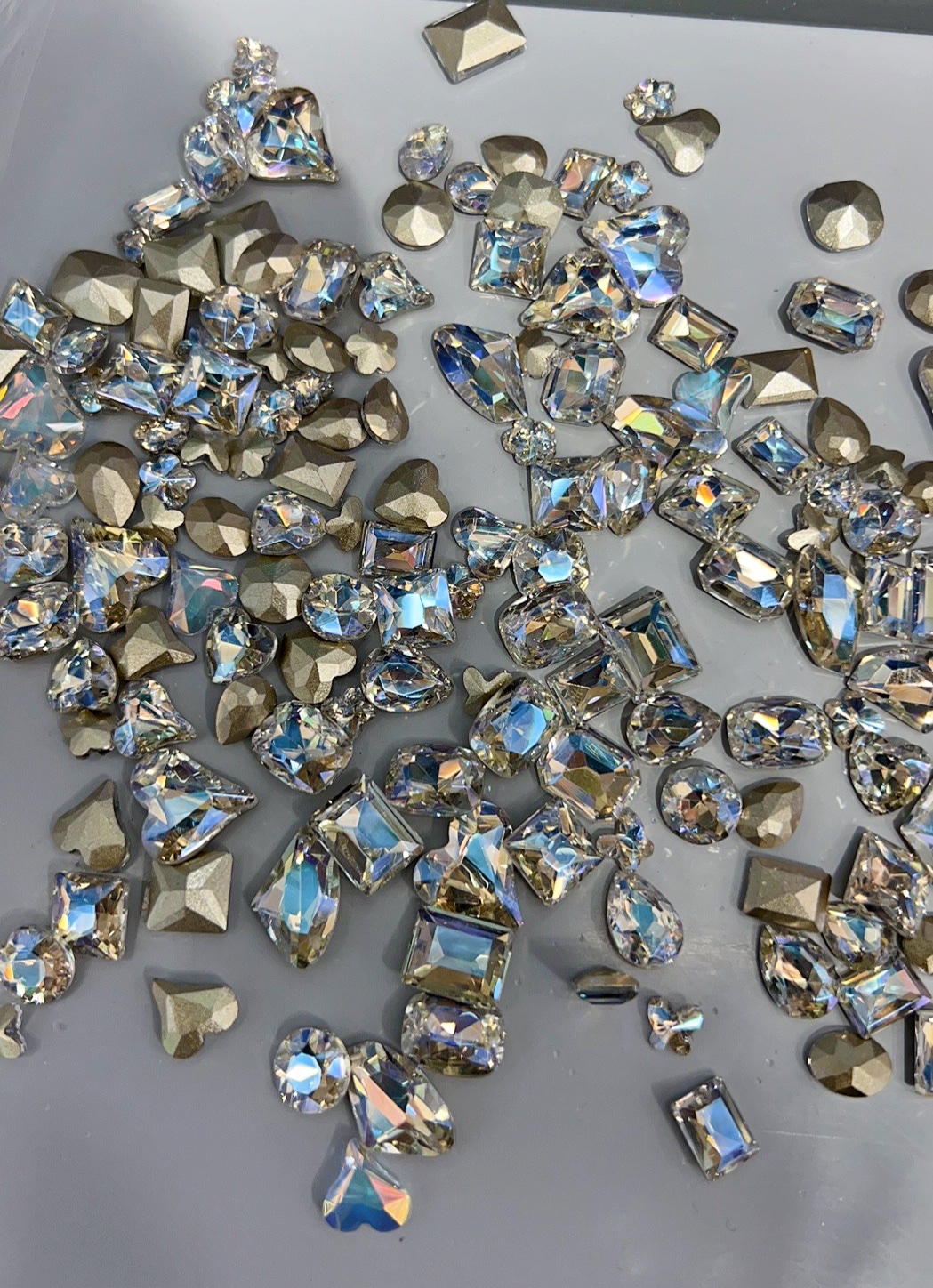 New nail jewelry tip bottom shaped diamond little Fairy twinkle white series super flash nail diamond jewelry thumbnail