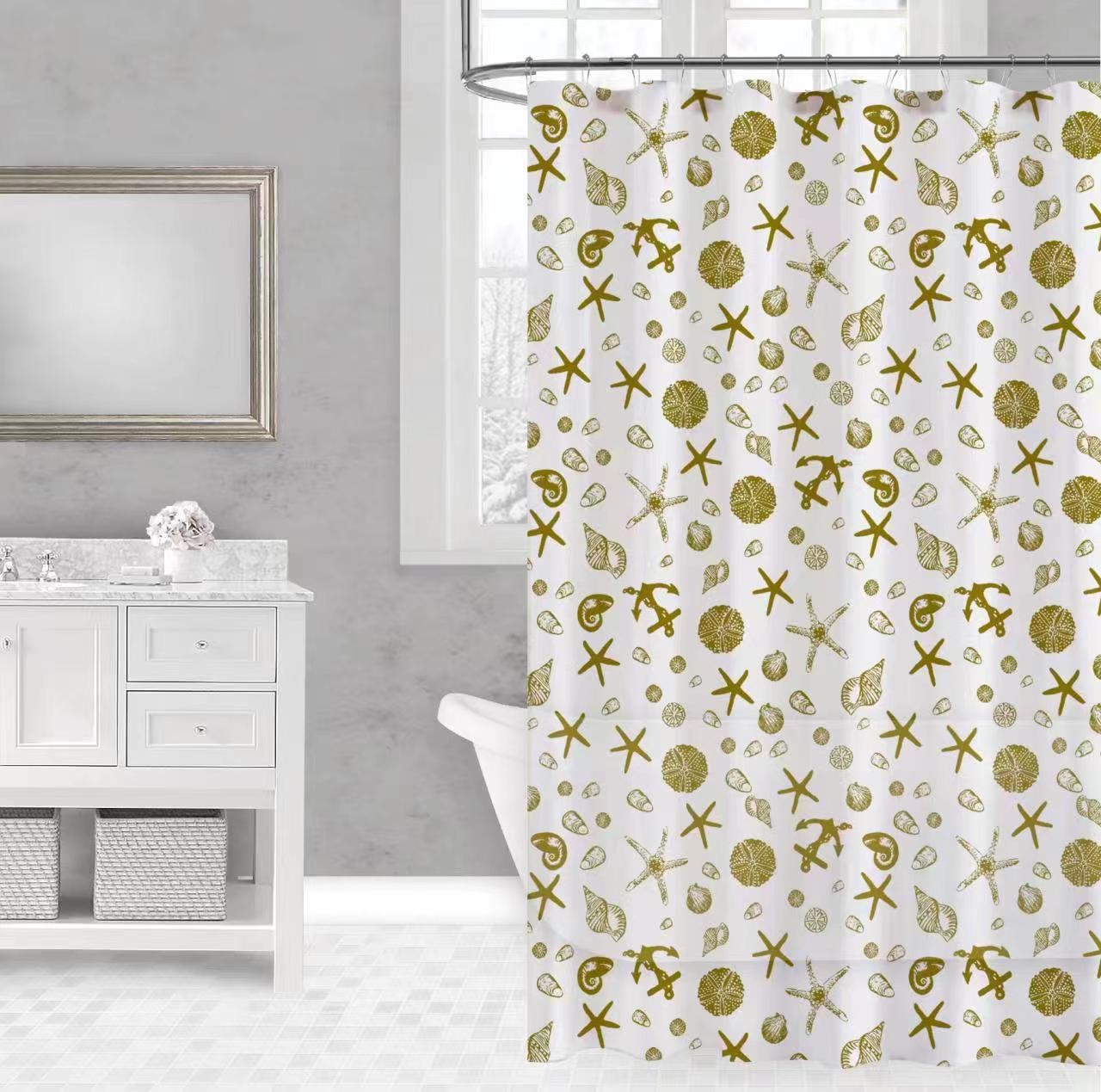 Peva Shower Curtain Size 178*183Cm Thickness 10 Silk details Picture