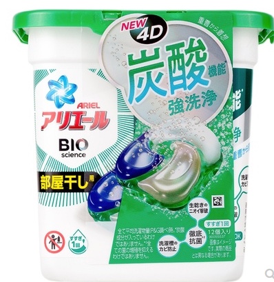 Japan P&G/ P&G New 4D Laundry Condensation Ball Antibacterial Light Fragrance Lasting Fragrance Decontamination Antibacterial Laundry Detergent 12 Capsules Specification drawing