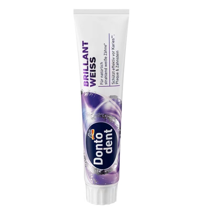 German Dontodent Toothpaste Whitening Herbal Essence Contains Fluoride
