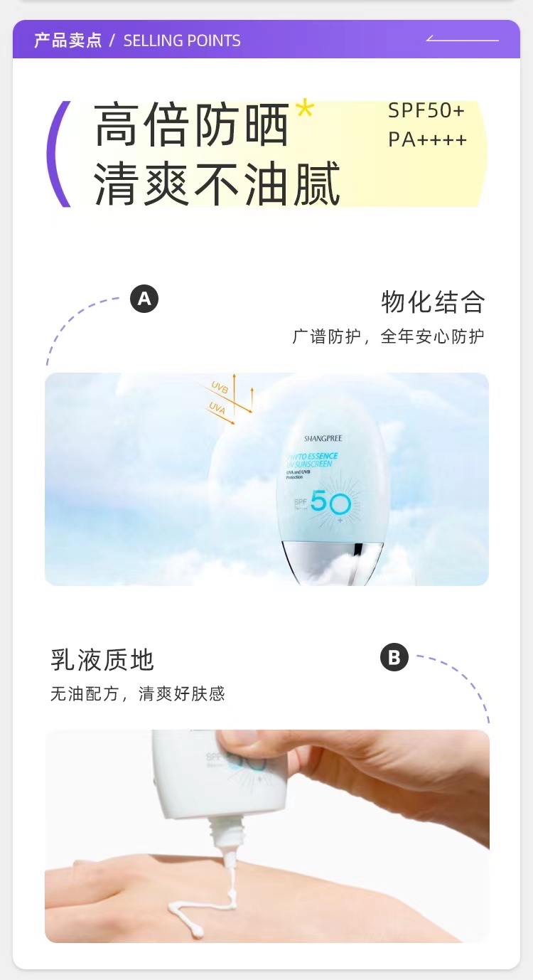 Cattail Sunblock Women 60Ml Uv Protection Isolation Refreshing Sensitive Skin Facial Body Sunscreen Lotion Specification drawing