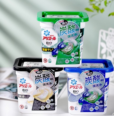 Japan P&G/ P&G New 4D Laundry Condensation Ball Antibacterial Light Fragrance Lasting Fragrance Decontamination Antibacterial Laundry Detergent 12 Capsules details Picture