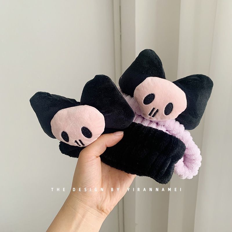 Halloween Headband Kulomi Head Buckle Plush Skull Hair Accessories Face Wash Headband Headband Qian Ann Accessories Application Scenario