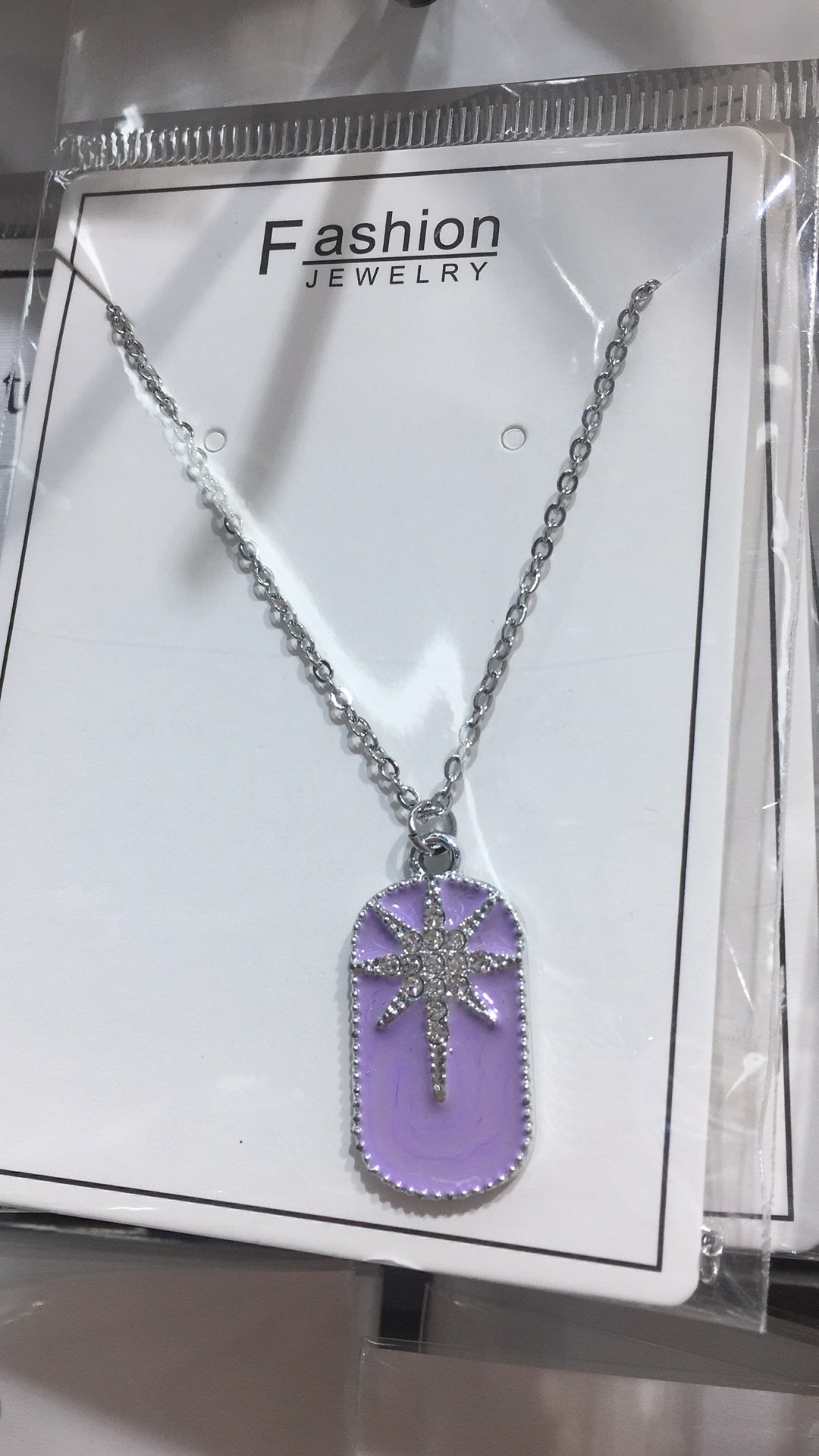 Stainless Steel Chain Necklace Pendant All Match Tiktok Live Preferred Specification drawing