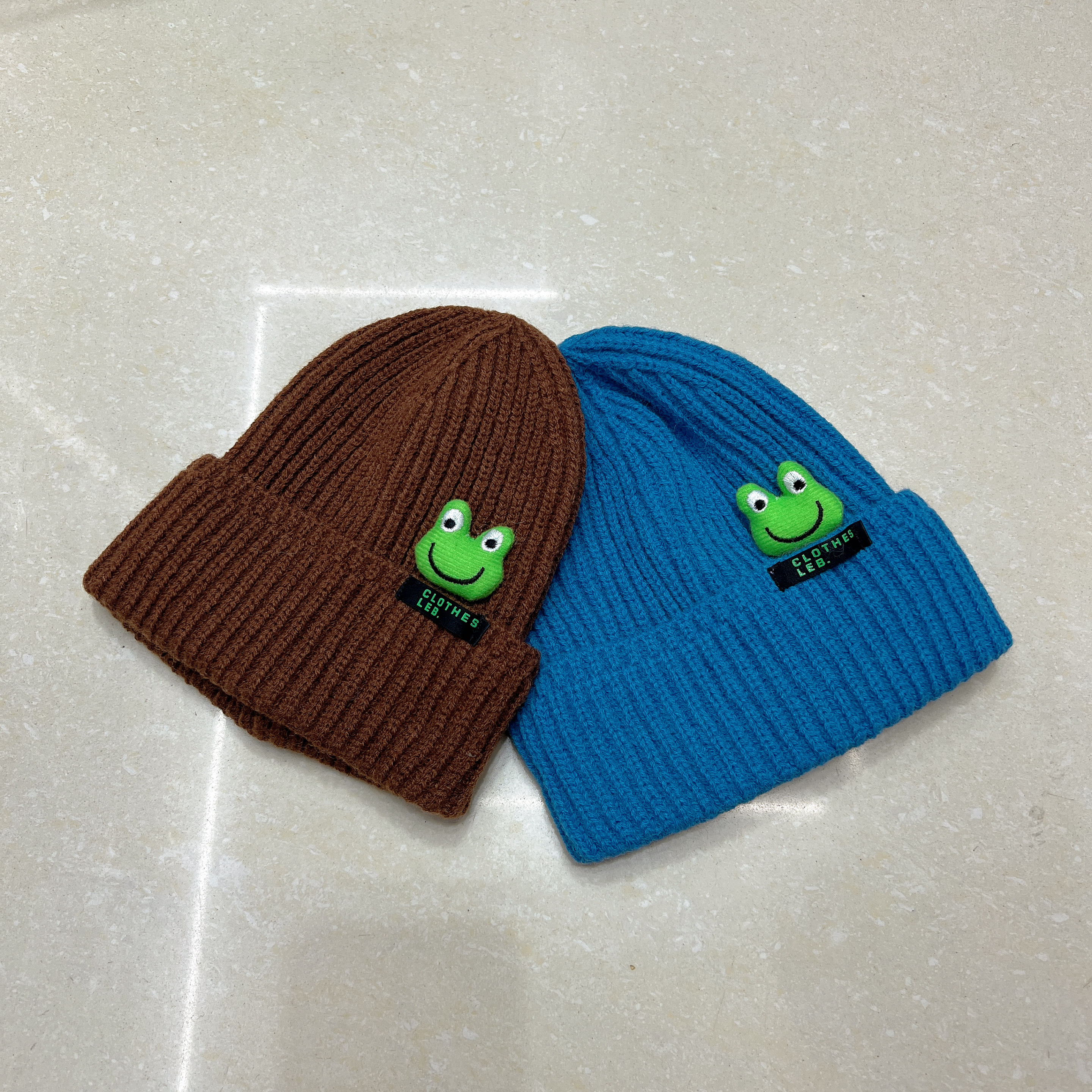 Autumn And Winter New Cartoon Frog Woolen Hat Children Cute Knitted Hat Korean Version Cold Hat Melon Cap Sleeve Hat Application Scenario