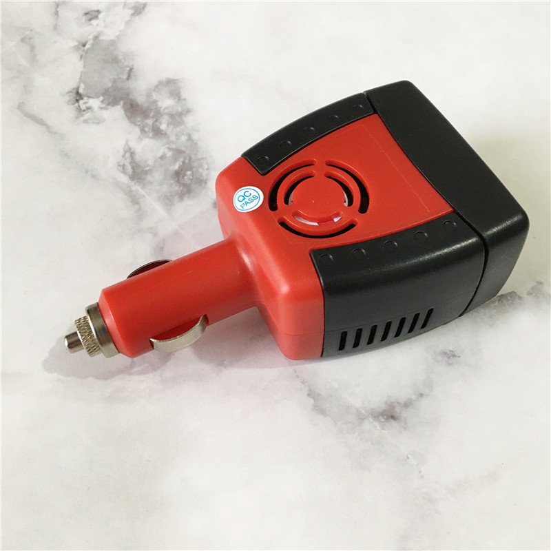 Power Inverter vehicle-mounted inverter DC12VtoAC220V+USB5V power voltage converter details Picture