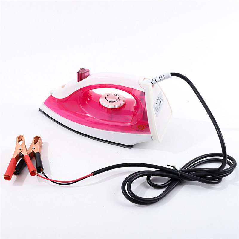 Dry Iron Small Appliance Steam Iron, 12V portable iron, battery-connected iron, 150W export electric iron Item Picture