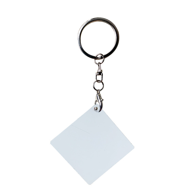 Thermal Sublimation Thermal Transfer Mdf Key Pendant Event Gift Opening Gift Keychain Print Photo Diy Gift details Picture