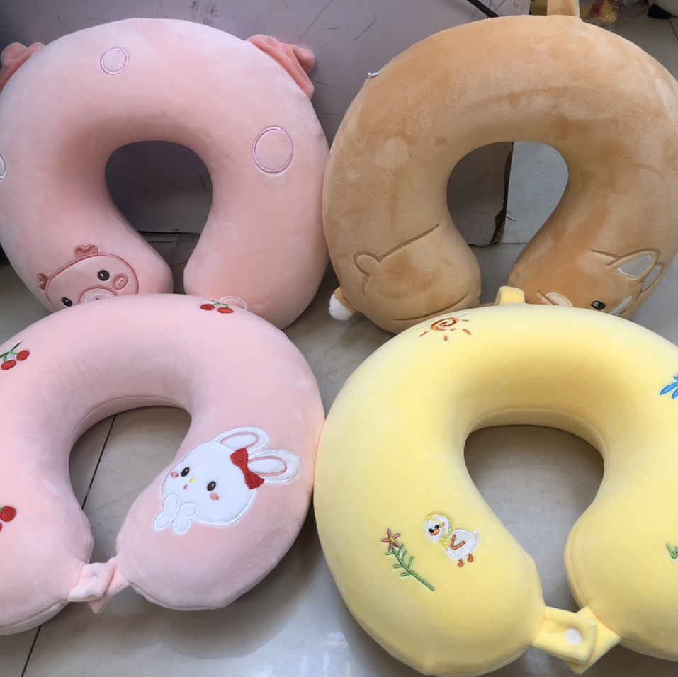 ins memory foam neck pillow, airplane U-pillow, waist cushion, throw pillow, girlish heart cushion, bed sleeping couple's pair of gifts details Picture