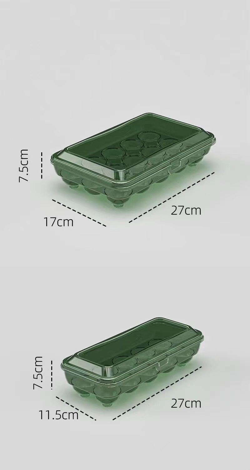 鸡蛋收纳盒/透明/收纳盒白底实物图