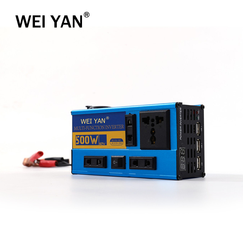 Wei Yan Vehicle Inverter 12V24 Volt To 220 Power Conversion Jack Multi-Function Charging Inverter