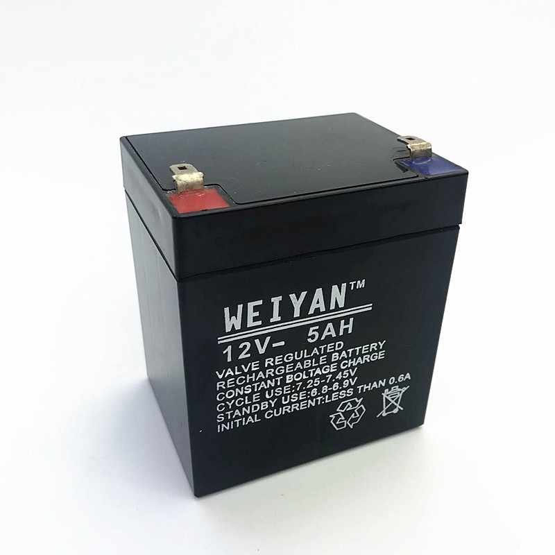 电工电气12V5AH铅酸蓄电池密封免维固定型备用电源小电瓶图