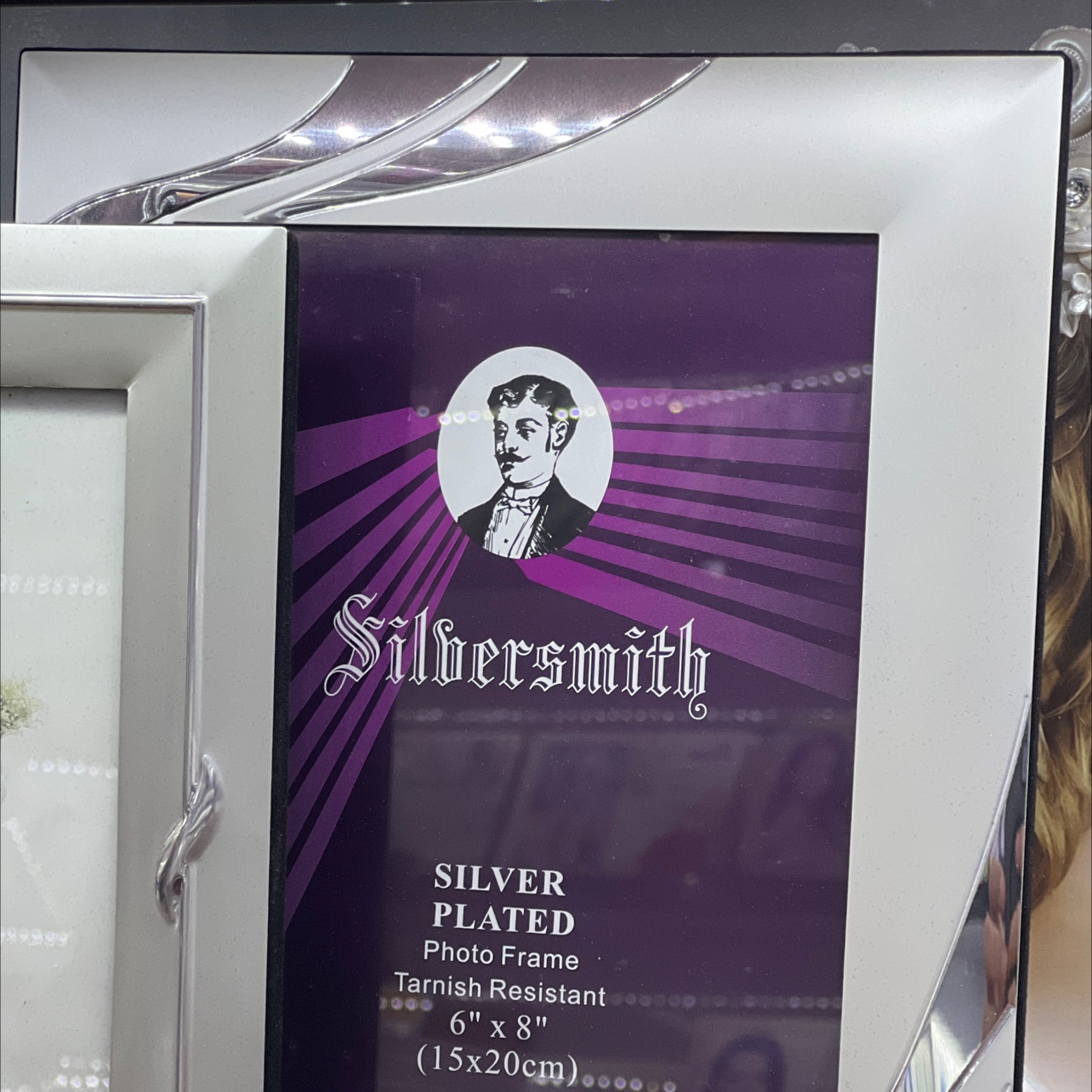 2023最新款礼物东航工艺摆件礼品礼物玻璃相框桌面摆台双框粘珠玻璃相框装饰摆台工艺品