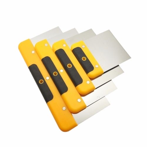 Genuine product guarantee: Plastic-handled stainless steel scraper, scraper, putty knife, plastering knife, chisel knife. Hot sales with free shipping