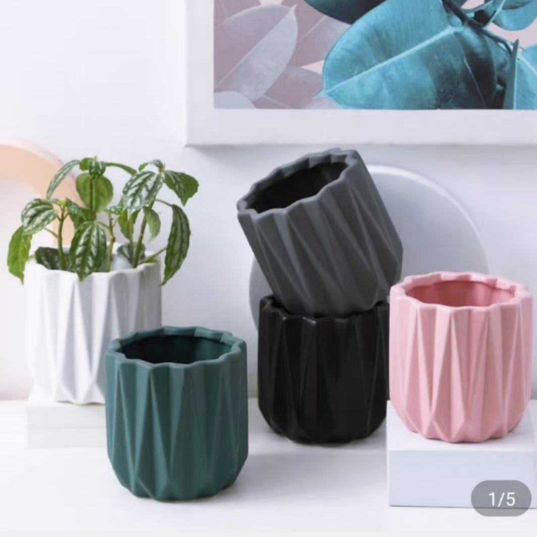 7961-27 Ceramic Vase, colored glaze vase, Nordic style popular product, ceramic flower pot home decoration Specification image