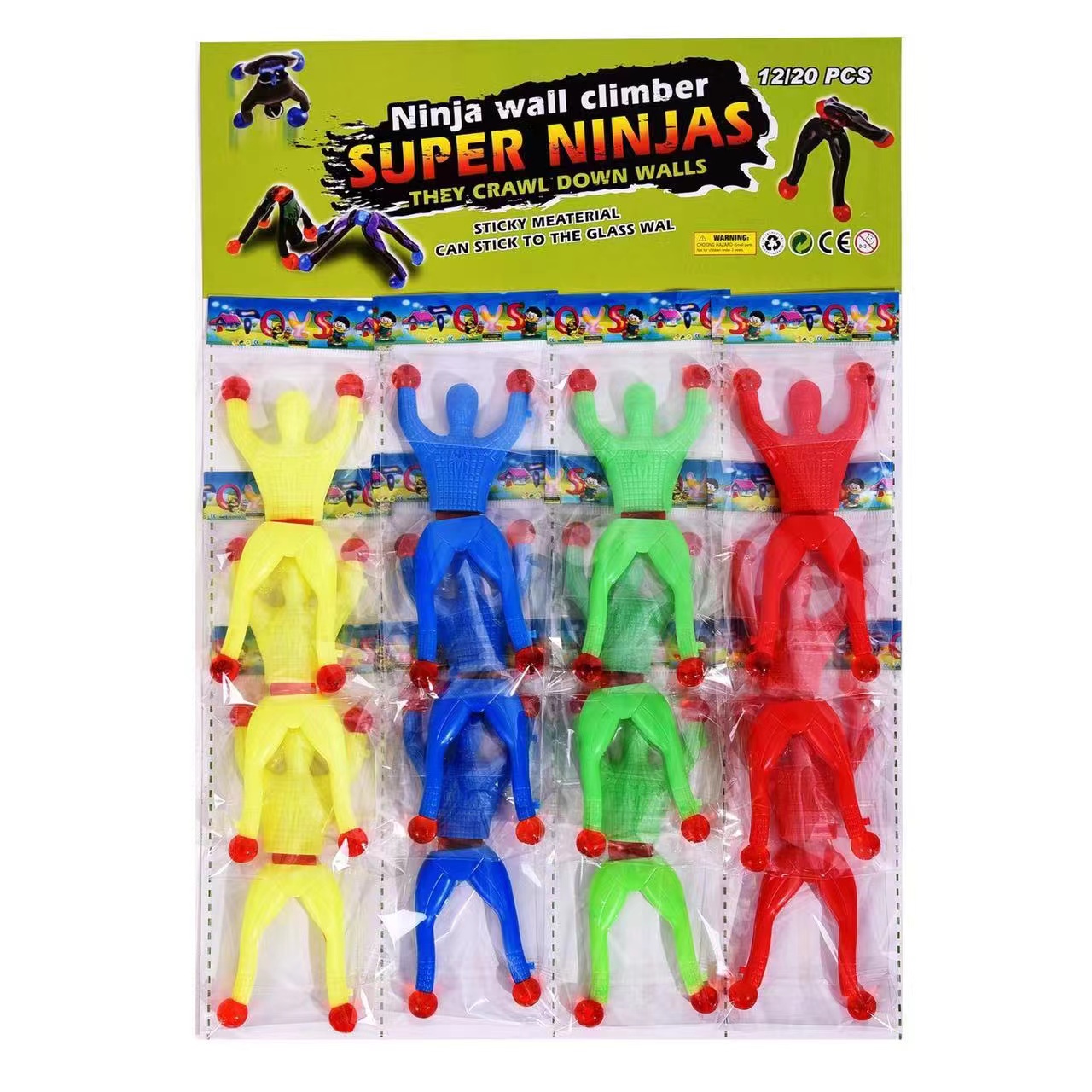 Cross-border best-selling new hanging board, card-mounted hanging board, TPR soft rubber, spider, turtle, snake animal sticky hand toy, soft material, traditional sticky toy, stress relief, release, traditional nostalgic toy wholesale factory direct sales Item Picture