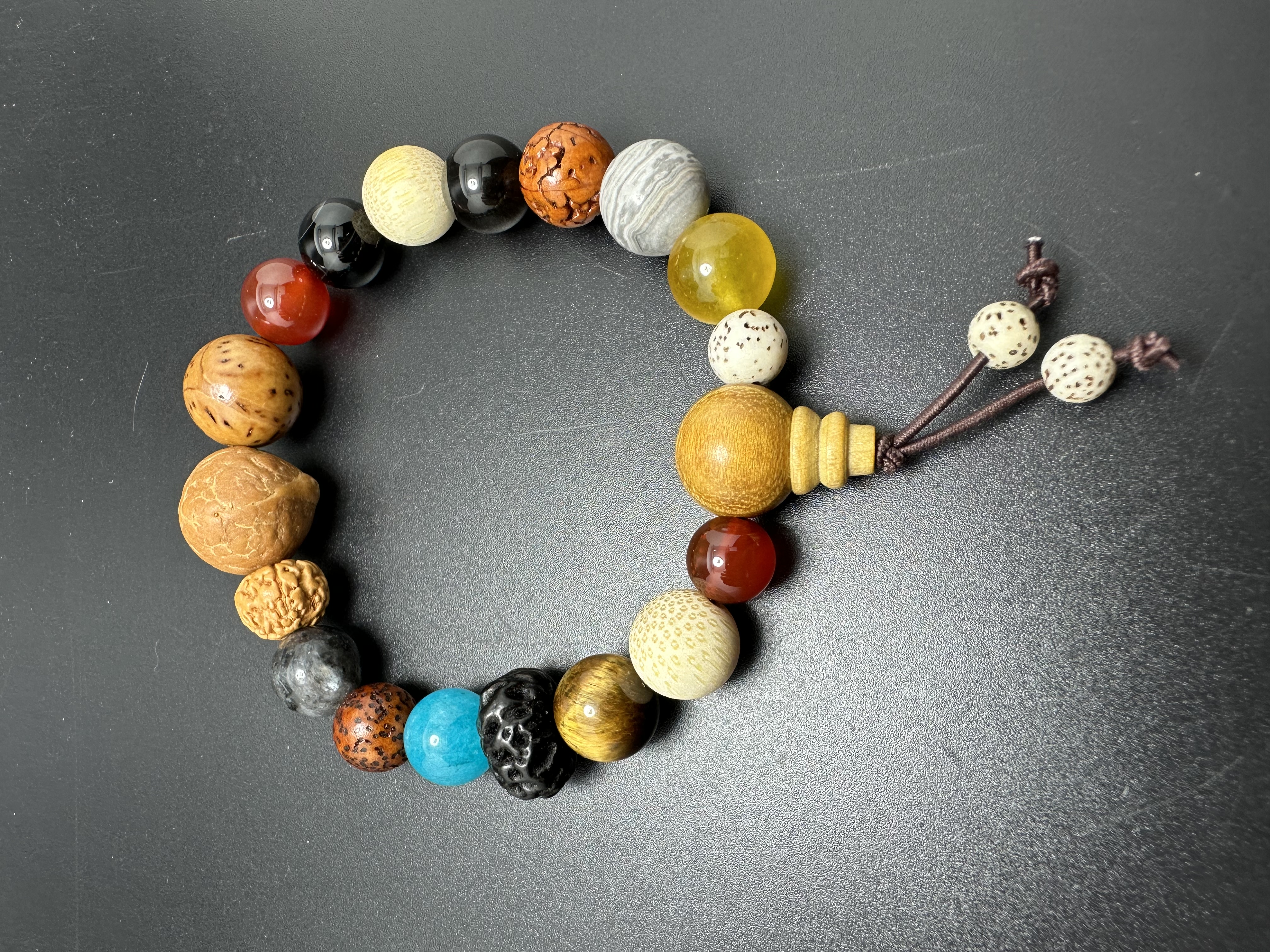 Bestseller: Various Bodhi Stone 18-seed hand beads: Store 8091, Zone D, 3rd Floor, Phase I of Yiwu International Trade City: Xiangyuan Buddhist Beads Item Picture