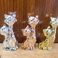 陶瓷大号情侣猫电镀情侣猫陶瓷工艺品南美风格陶瓷家居摆件图
