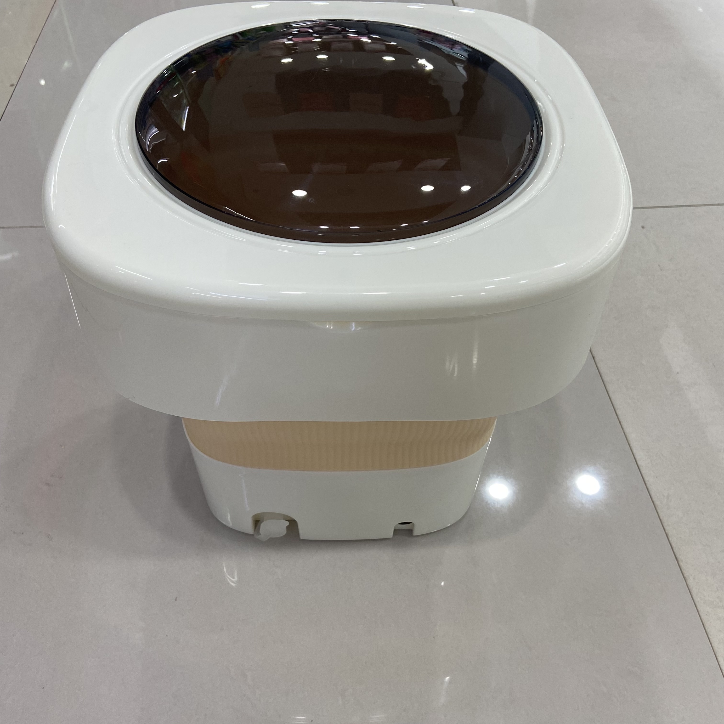 Household washing and spinning integrated washing machine, portable foldable spin-drying sock washing machine, specially designed for mini underwear Specification image