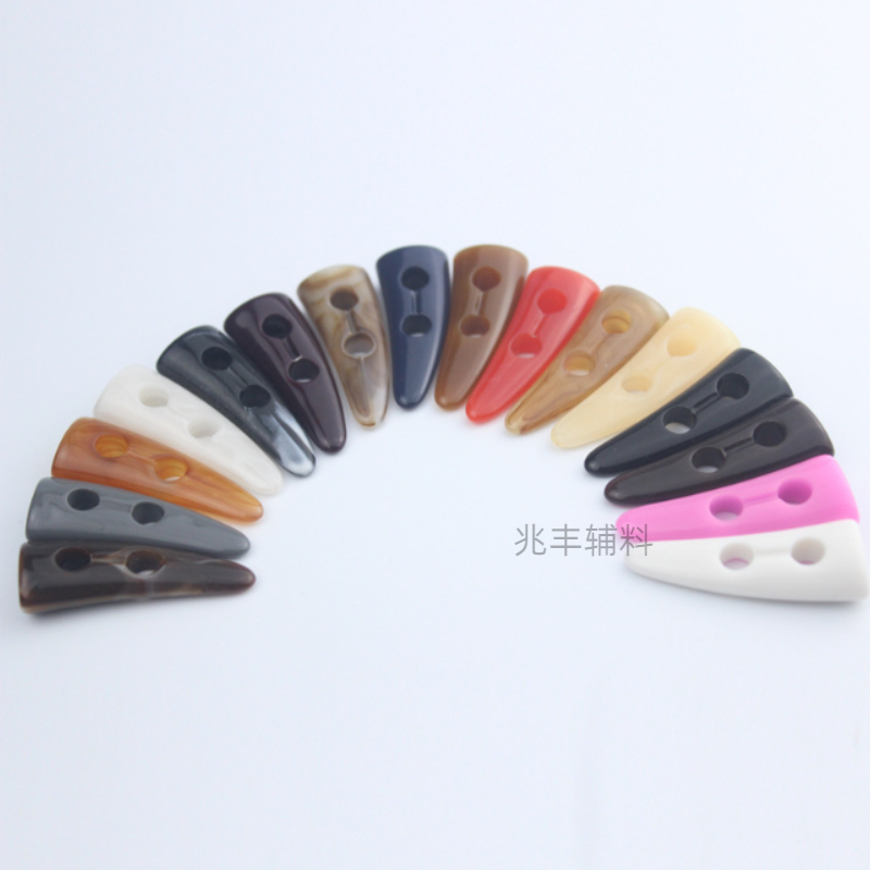 Overcoat Windbreaker Horn Button Down Jacket Cotton-Padded Coat Buckle All Vintage Button Clothes Paving Material Spot Wholesale details Picture