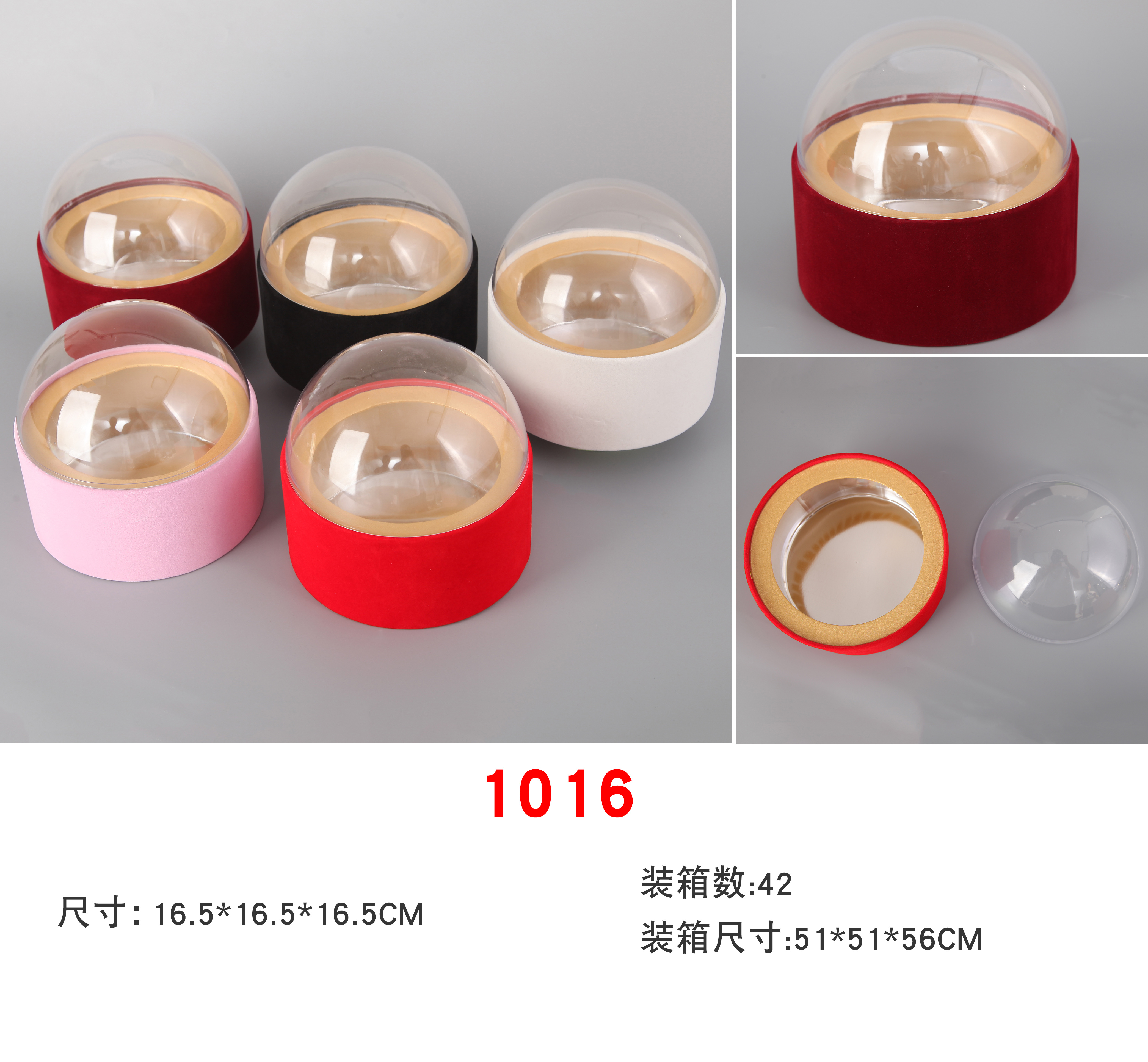 Marble-patterned transparent round drawer box, Christmas apple box, wedding candy box Specification image