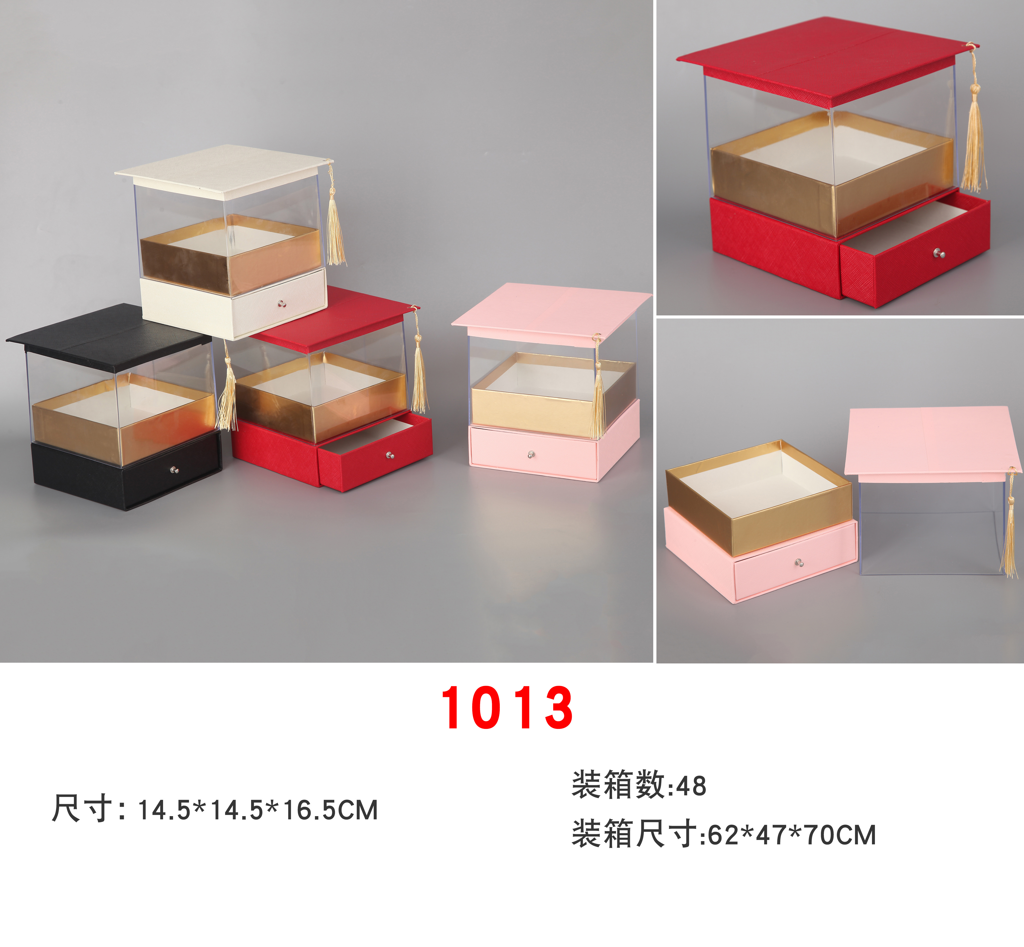 Marble-patterned transparent round drawer box, Christmas apple box, wedding candy box Application Scenario