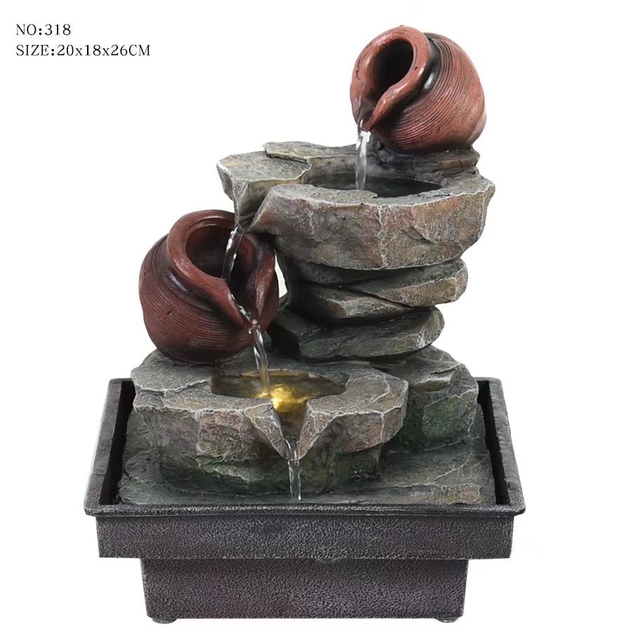 Magnesium oxide succulent planting ornaments, iron art flower stands, garden stone carvings, outdoor decorative ornaments, waterproof details Picture